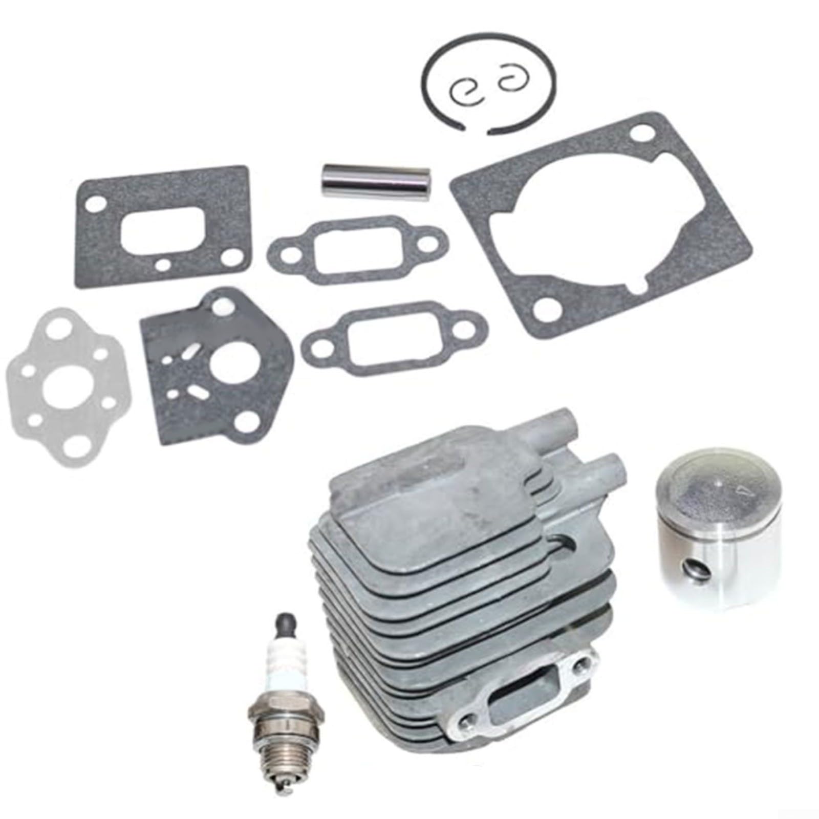 CWOQOCW Cylinder and for PISTON Kit for SRM-235 SRM-235ES SRM-236 SRM-236ES SRM-236TESS, Precision Fit Components for Outdoor Power Equipment Maintenance