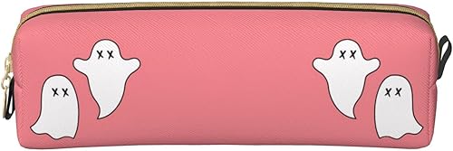Miniatura 2 de ZJBLHEQ Fantasma - Estuche pequeño para bolígrafos, lindo organizador de papelería, bolsa de maquillaje de gran capacidad con cremallera, caja para