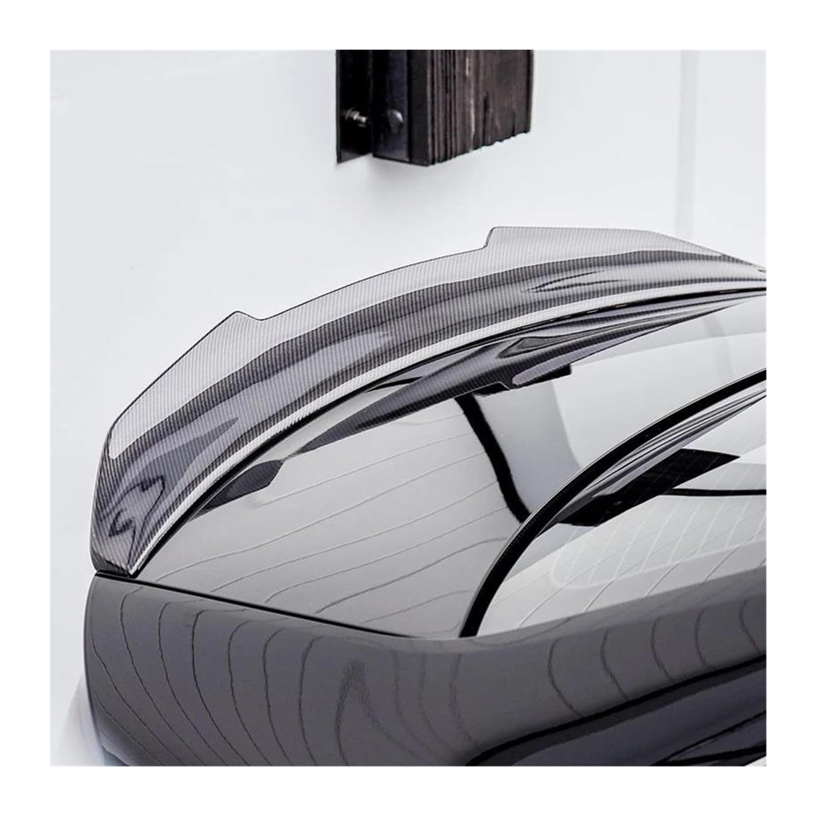 Dla AUDI A4 B8 Sedan 2008-2011 PSM Style Carbon Fiber Rear Spoiler Trunk Wing Tylny Spojler Dachowy