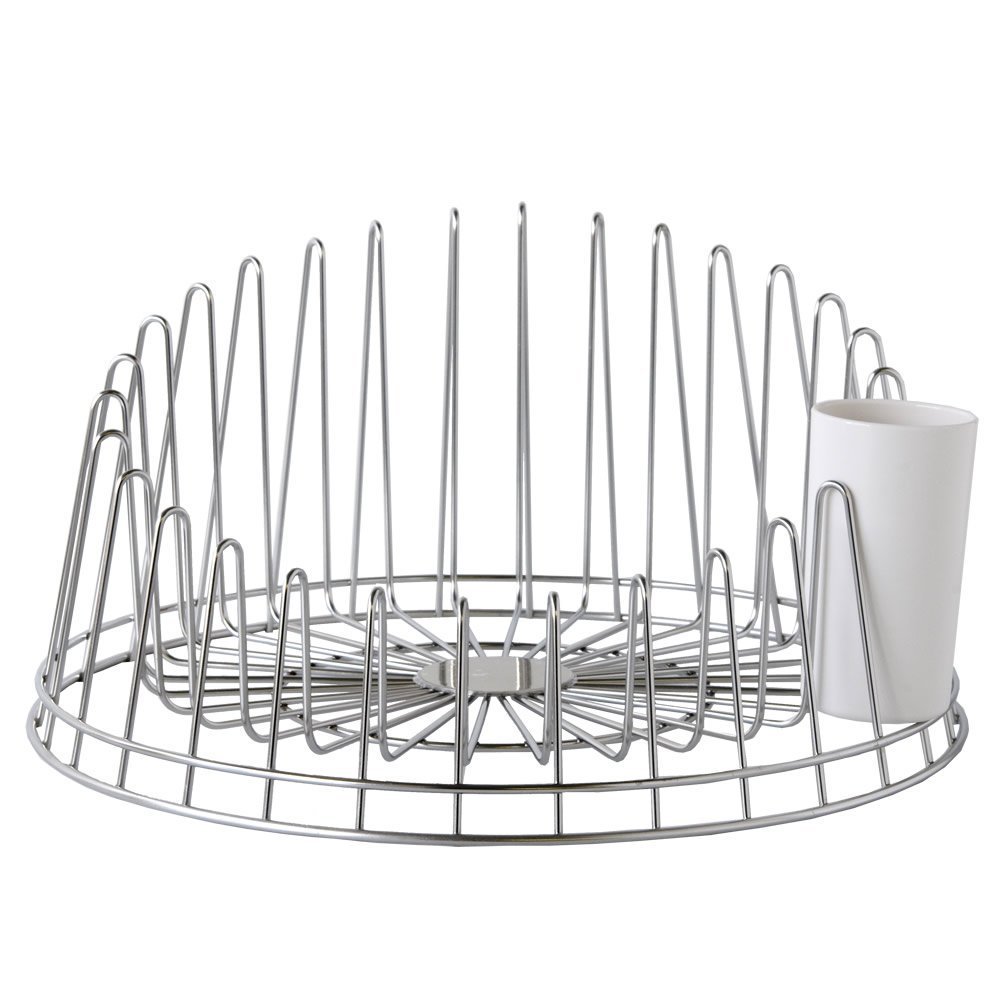 A di Alessi APD04 Égouttoir à Vaisselle Acier Inoxydable Argent 36,50 x 36,50 x 19,00 cm