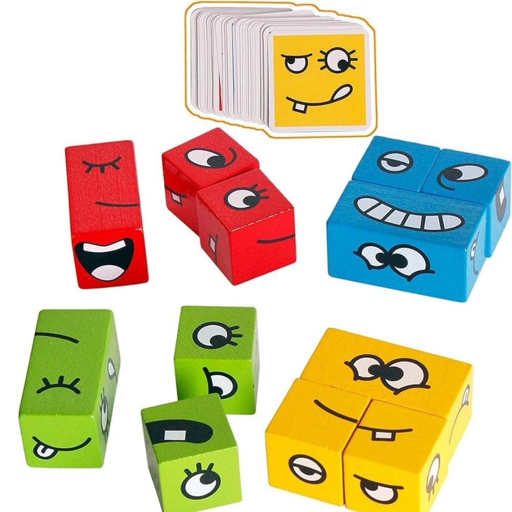 TOYTONIC Emoji Face Cube Puzzle Game for Kids – Creative Learning Game for All Ages – Fun Expression Matching Challenge – Brain Teaser Gift Toy for Boys 7–14 Years-image-32