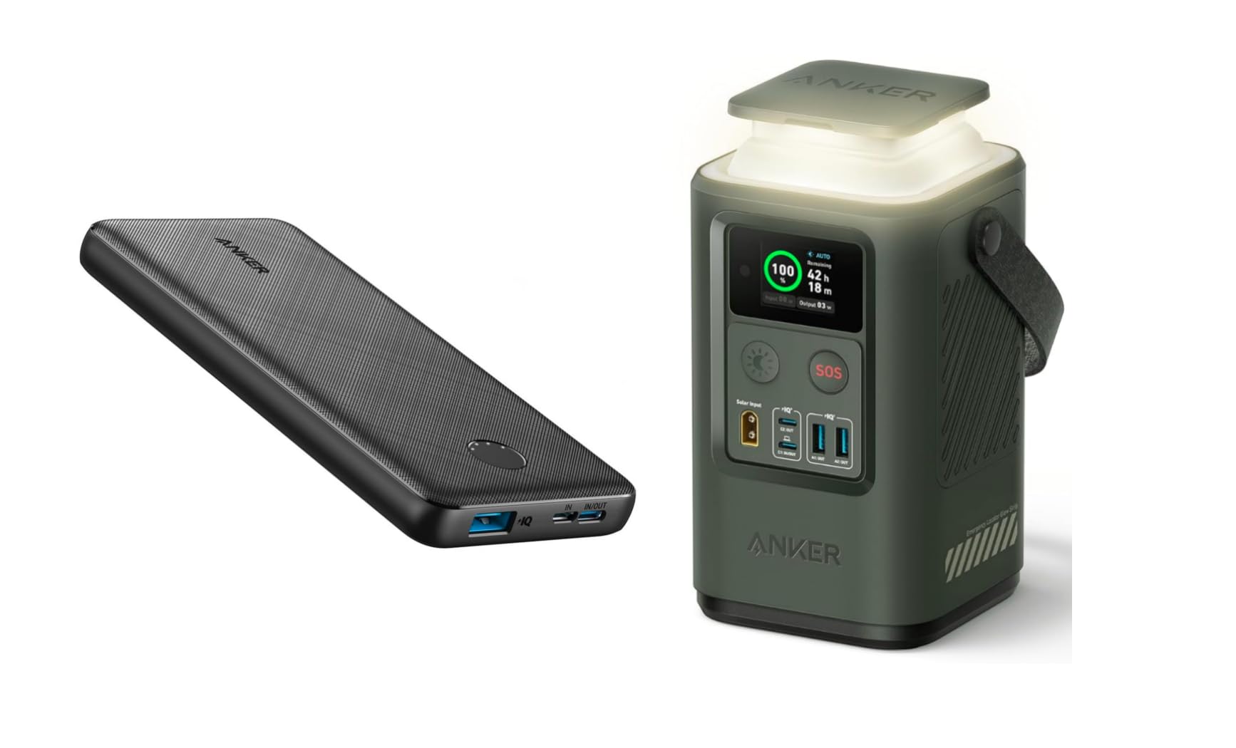 Anker Power Bank Power Station 60 000mAh Portable Outdoor Generator 87W with Smart Digital Display with Anker Power