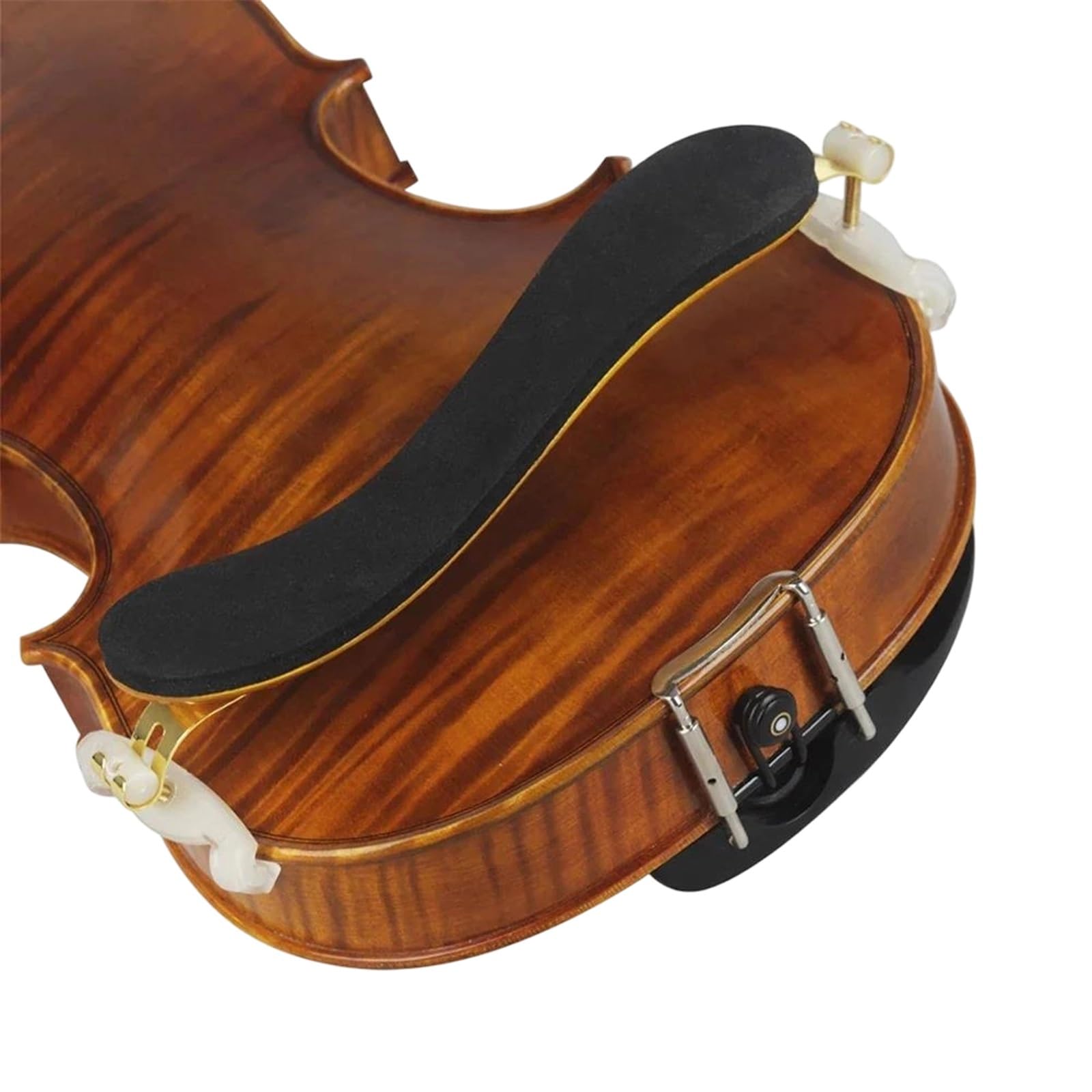 Spallaccio Per Violino Poggiaspalla per violino nero imbottito con corde | Questo poggiaspalla è facile da trasportare, allevia la pressione sulle spalle(3-4 4-4)