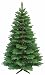 Produktbild RS Trade 23012 210 cm Weihnachtsbaum PE/PVC künstlich (Ø ca.135 cm) mit 1910 Spitzen, Schnellaufbau Klapp-Schirmsystem, Naturgetreue Spritzguss Elemente, Tannenbaum inkl. Metall Christbaum Ständer