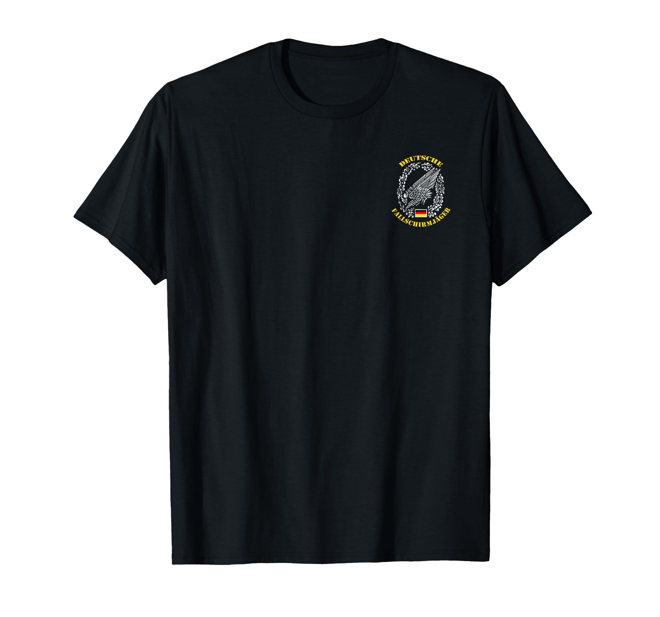 Germany Paratroopers Airborne Fallschirmjager T-Shirt - Black, Unisex-Adults, Small, Short Sleeve, Modern Military Airsoft T-Shirt