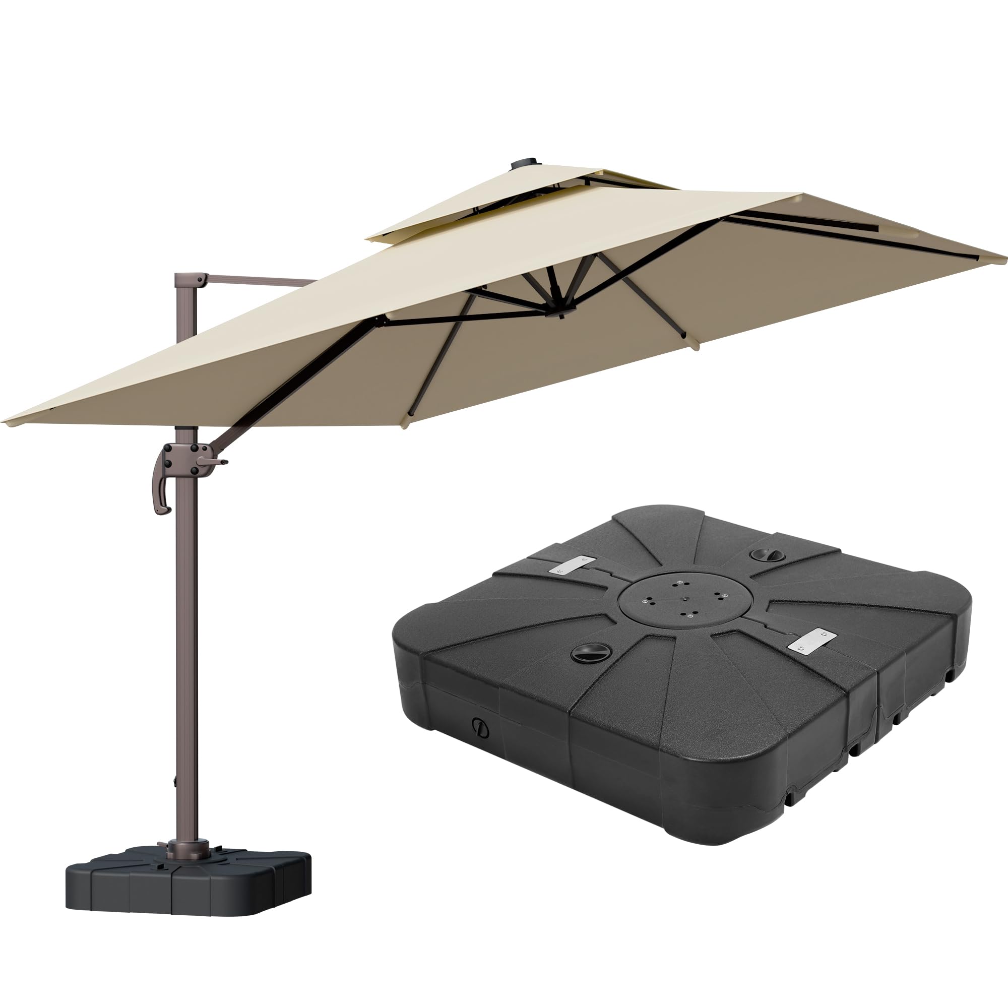 ZLACUIU 9x12 Cantilever Patio Umbrella