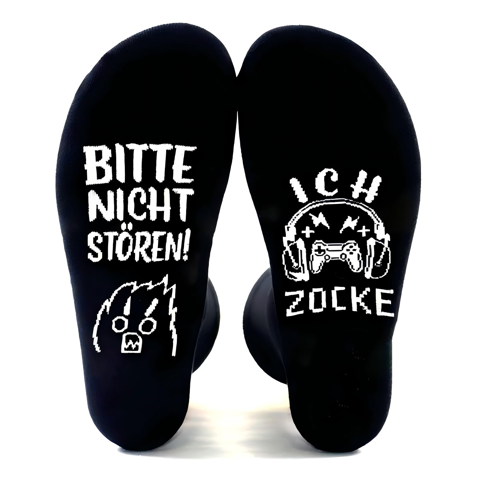 Lustige Gaming Socken Gamer Geschenk Mit Spruch Bitte Nicht Stören Ich bin am Spielen Neuheit Zocke Zocken Socken Geschenke Für Zocker Männer Herren Jungs Teenager Spieler Geburtstag Weihnachts