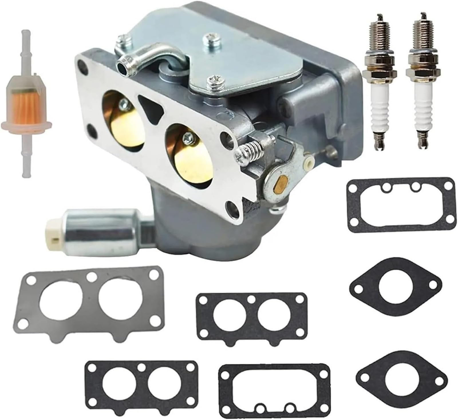Drezzo Carburador cortacésped Piezas de Motor Carburador para Briggs y Stratton(Rojo)