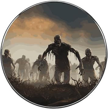 Many Zombie Fridge Magnets for Kitchen, Round Refrigerator Magnetic for Restaurant, Personalized Freezer Magnetic Stickers for Home, Cabinet, Garage Decor