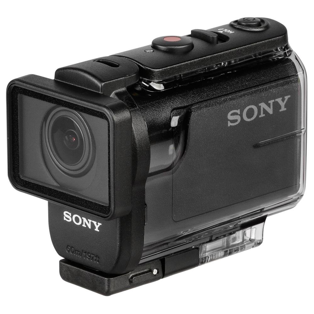 Sony HDR-AS50 Action Cam (3-fach Zoom, SteadyShot Bildstabilisation, Wi-Fi, mit 60 m Unterwassergehäuse) schwarz
