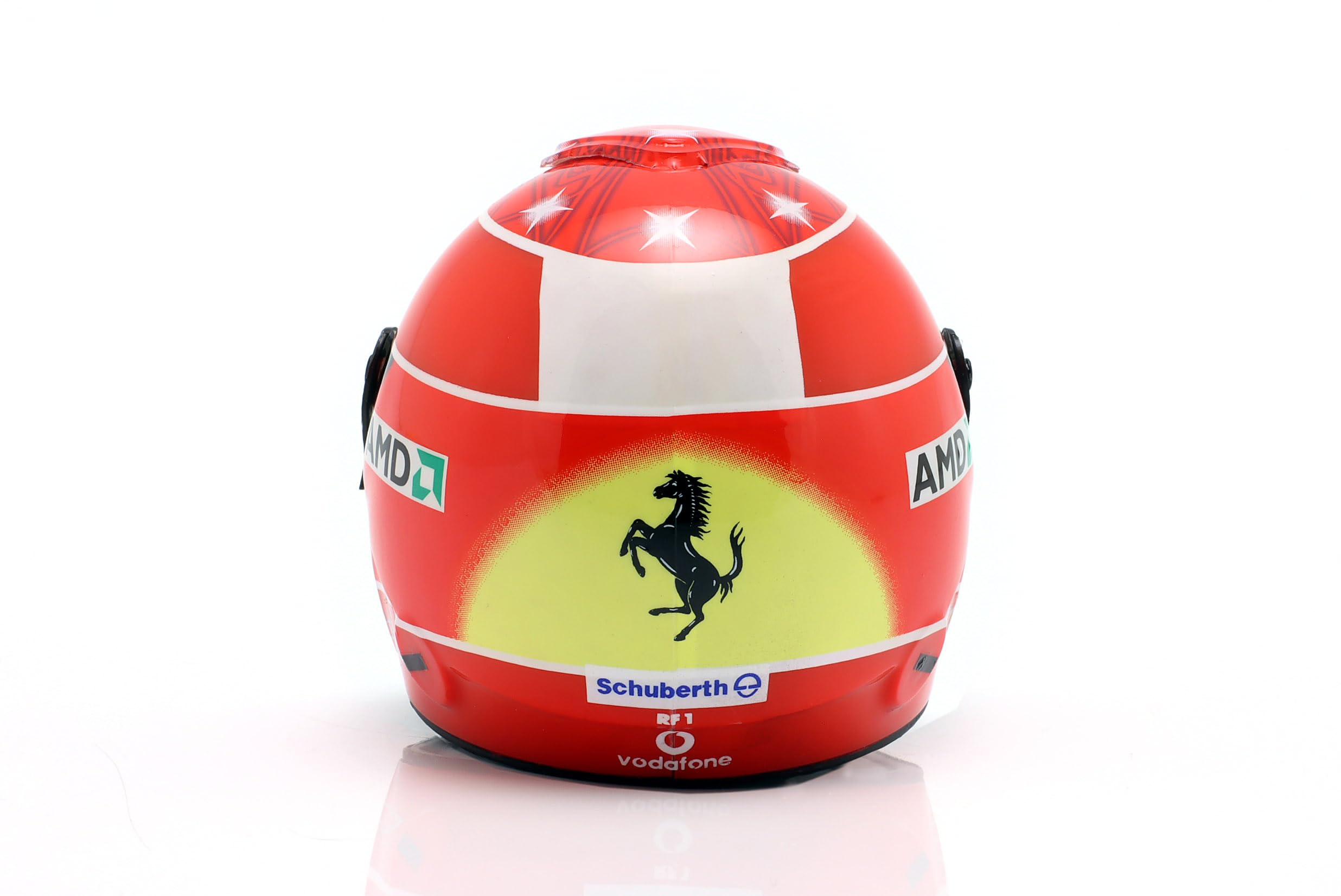 OPO 10 Formel-1-Helm kompatibel mit Ferrari F1: M. Schumacher Ferrari #1 Weltmeister 2004 - Maßstab 1:5 Spark - CAS33