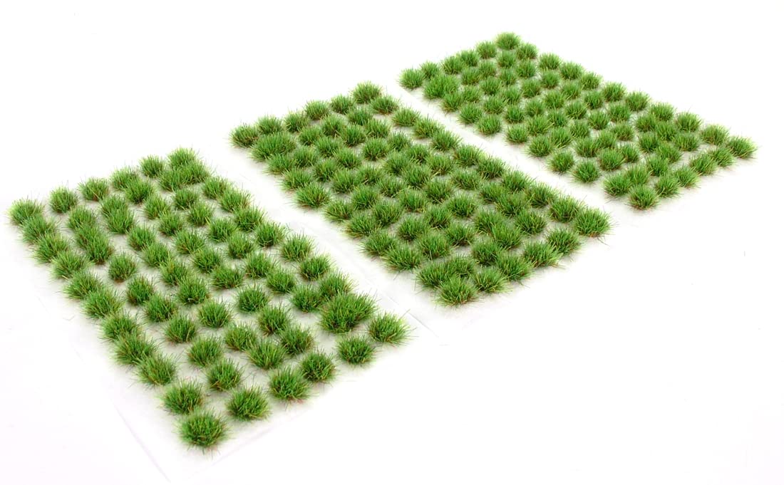 Warpainter scenics 4mm Dark Green Grass Static Tufts x 198 Self Adhesive