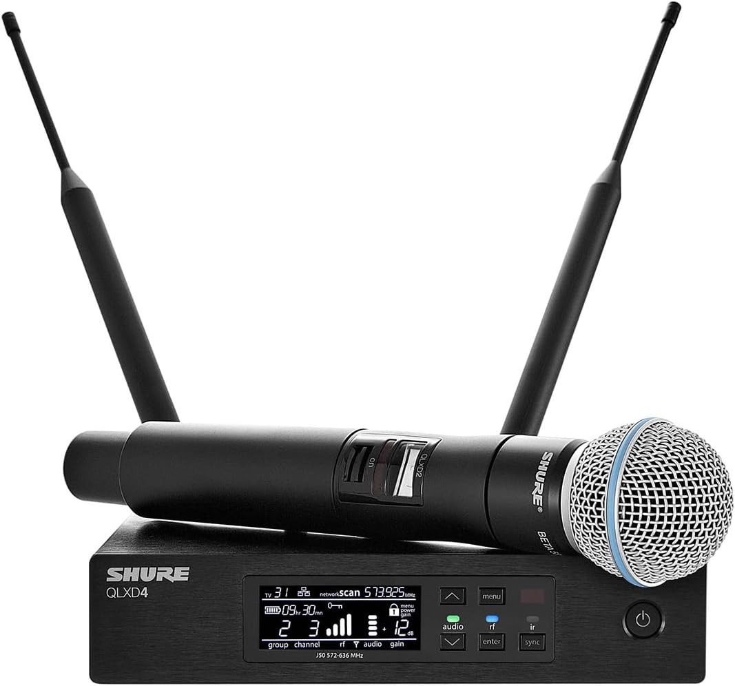 Shure QLXD Series QLXD24/B58-X52 Handheld Wireless System, Supercardioid