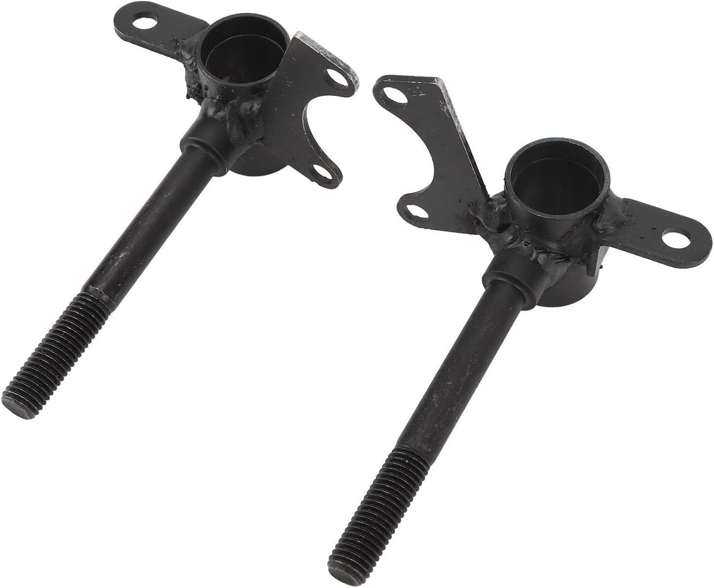 10mm Front Wheel Steering Knuckle Spindle Front Steering Spindle Wheel Load Bearing Steel Alloy Rustproof Surface with 4 Bearings 2 Cylinders for Go Kart UTV ATV