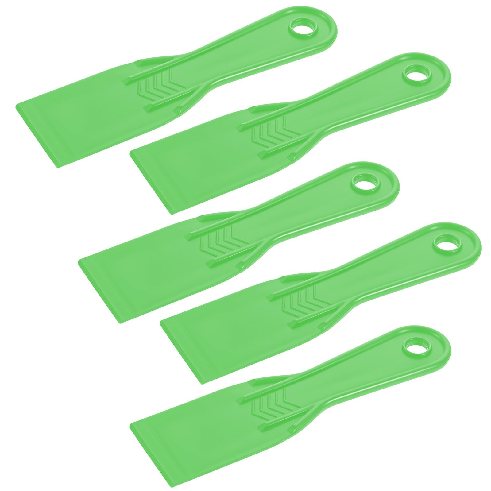 5 PCS Plastic Putty Knife 2.16 Inch Black Flexible Plastic Knives Thin Putty Scraper for Taping Drywall Wall Painting, Spackling Patching, Scraper