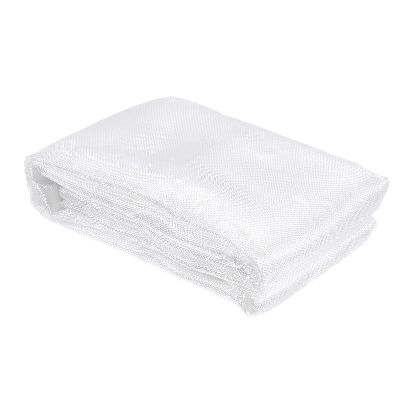 QUARKZMAN Tissu Fibre Verre 5 Oz/135G 300cm(3,27 Yards) X 1M X 0,12mm Tissage Sergé Verre E 43 Pieds Carrés pour la Réparation Bateaux, Avions Rc, Planches Surf, Baignoires et Piscines