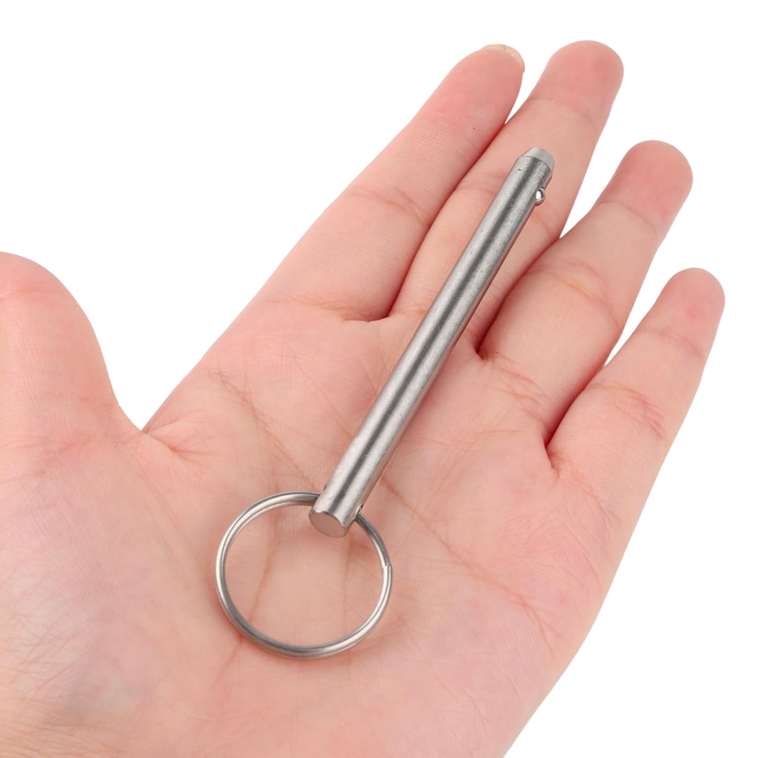 4 Pack Quick Release Pin, Diameter 1/4"(6.3mm), Overall Length 3"(76mm), Usable Length 2.4"(61mm), Full 316 Stainless Steel, Bimini Top Pin, Marine Hardware
