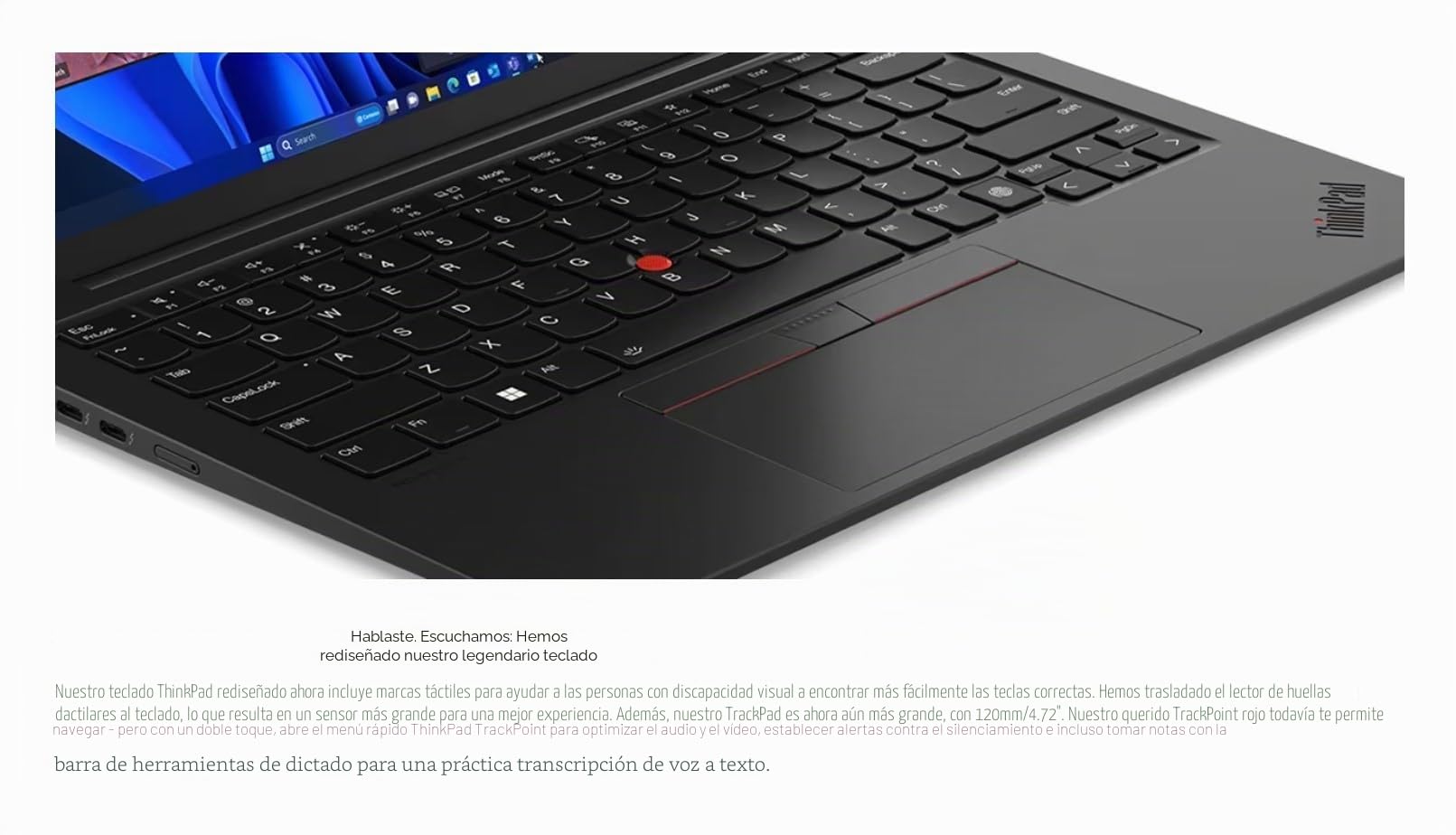 Lenovo Laptop ThinkPad X1 Carbon Gen 12 con procesador Intel Ultra