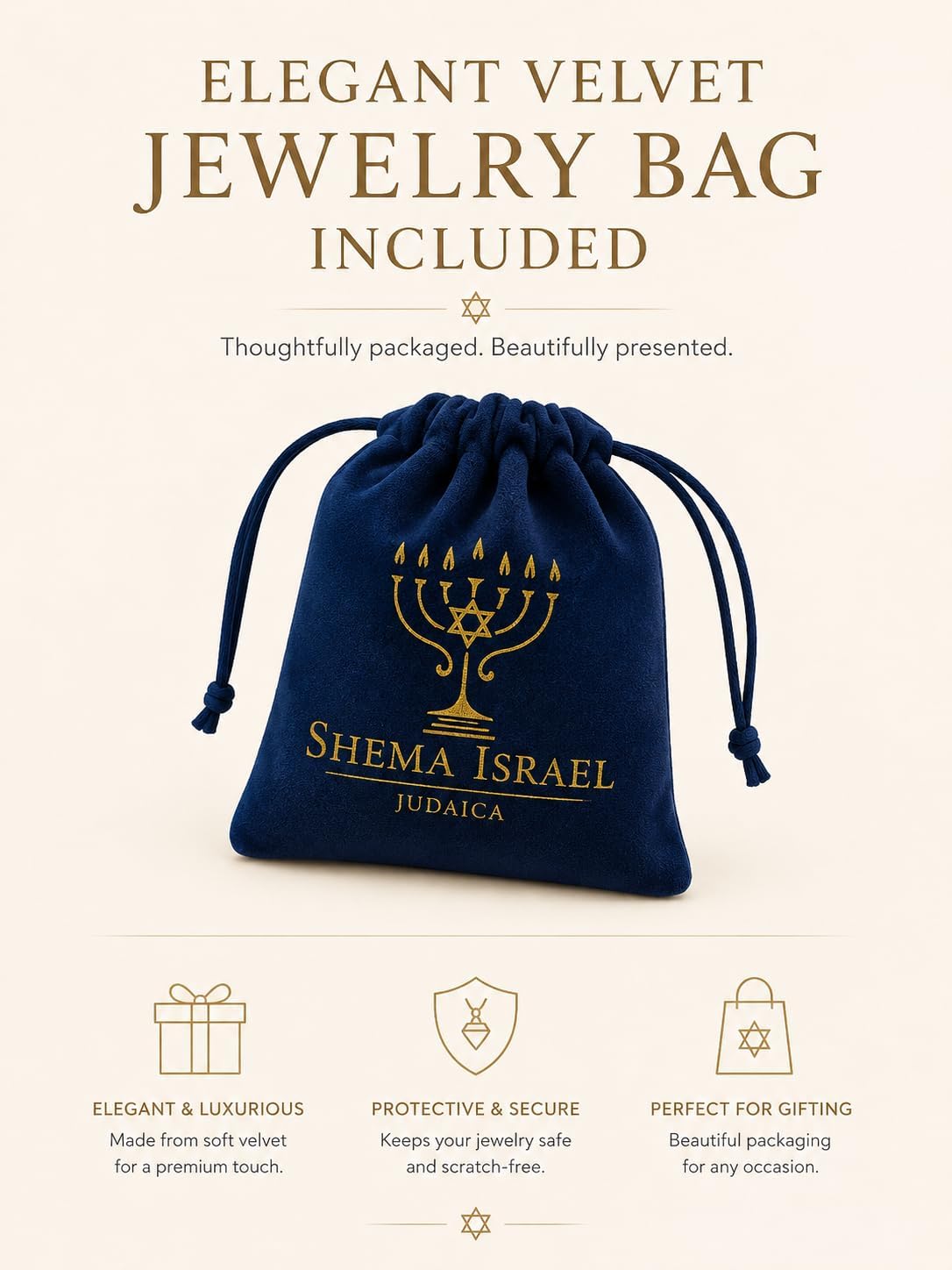 Made In Israel 14K Gold Plated Chai Necklace for Women – Jewish Symbol Pendant from Israel – Elegant Hebrew With Cubic Zirconia Dainty Religious Jewish Jewelry