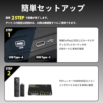 Amazon.co.jp: 有線 Apple CarPlay HDMI 入力 アダプター