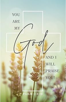 You Are My God Church Bulletins Church Bulletin Package Of 100 - Welcome The Congregation, Share Church Information And Services On Quality Church Bulletin Paper - General Worship Bulletins