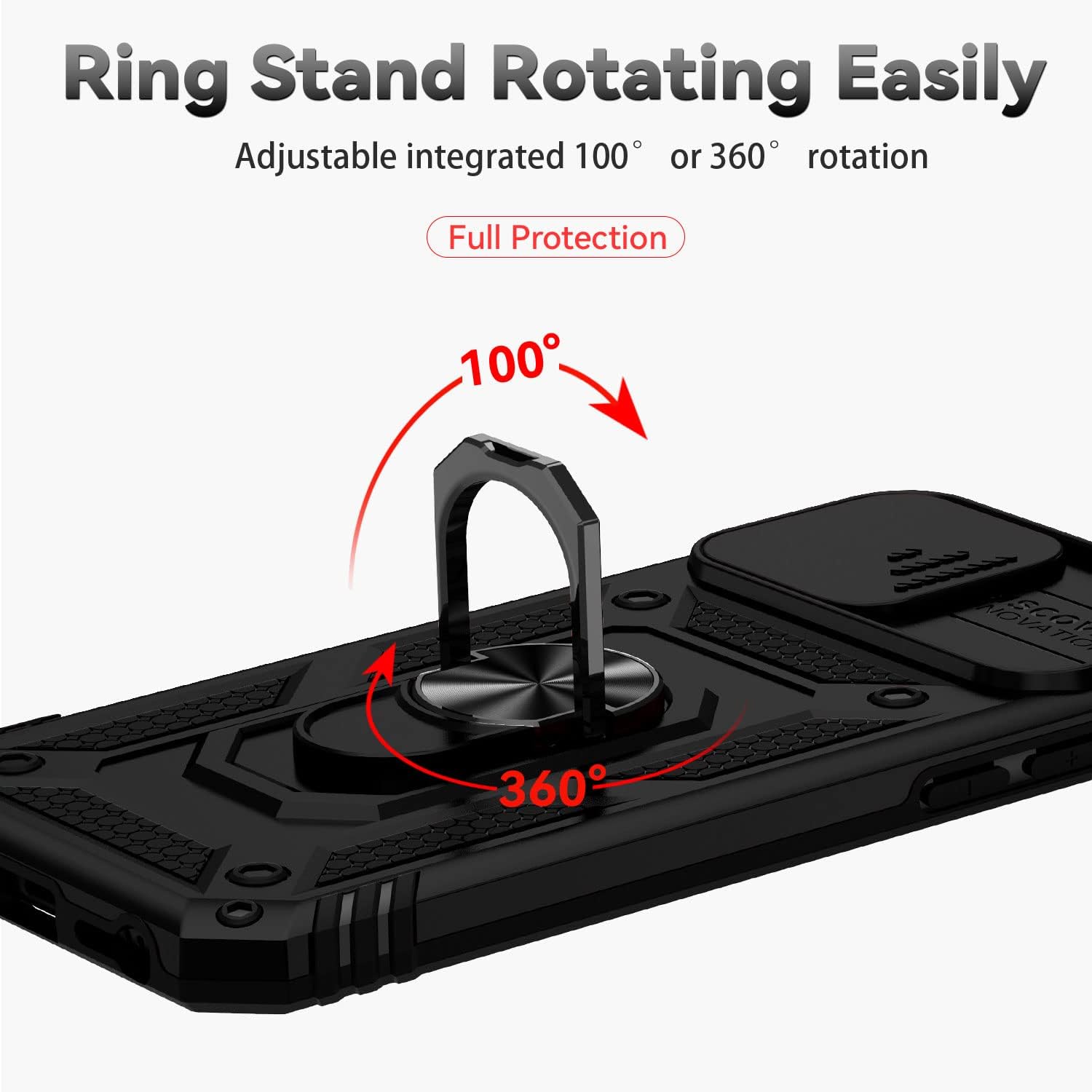 IPhone 8 Plus Case 7 Plus 6 Plus Case With Screen Protector Military Grade Built-in Kickstand Holster Armor Heavy Duty Shockproof Cover Protective For IPhone 8 Plus/7 Plus/6 Plus Phone Case - View #5