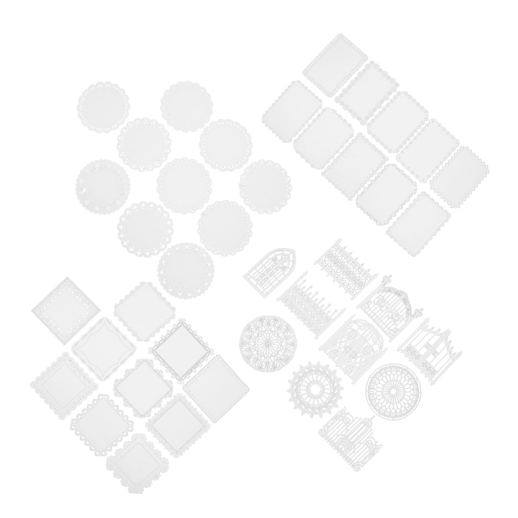SHINEOFI 2 Pezzi 4 Carta decorativa tascabile conto mano materiale cartaceo nastro scrapbooking paper materiale per lavoretti forniture per decorazioni per album decori in carta pizzo