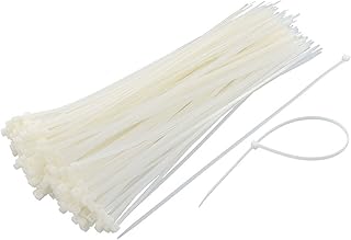TrendBox 2000 (Size: 3x80mm/3 inches) White Self-Locking Nylon Plastic Cable Cord Zip Ties Wrap Fasten Wire Durable Indoor Outdoor Travel Home Corrosion Resistance