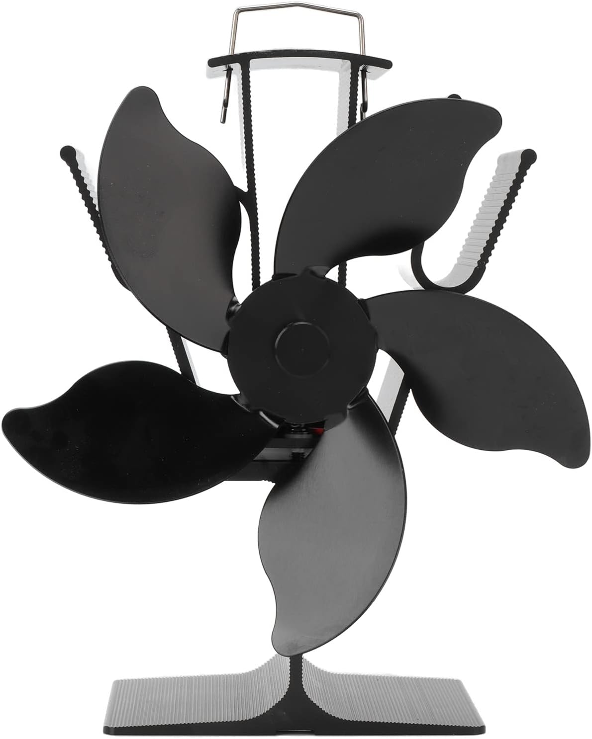 5 bladess Wood Burning Heat Powered Stove Fan Non Electric Self Starting Fireplace Fan High