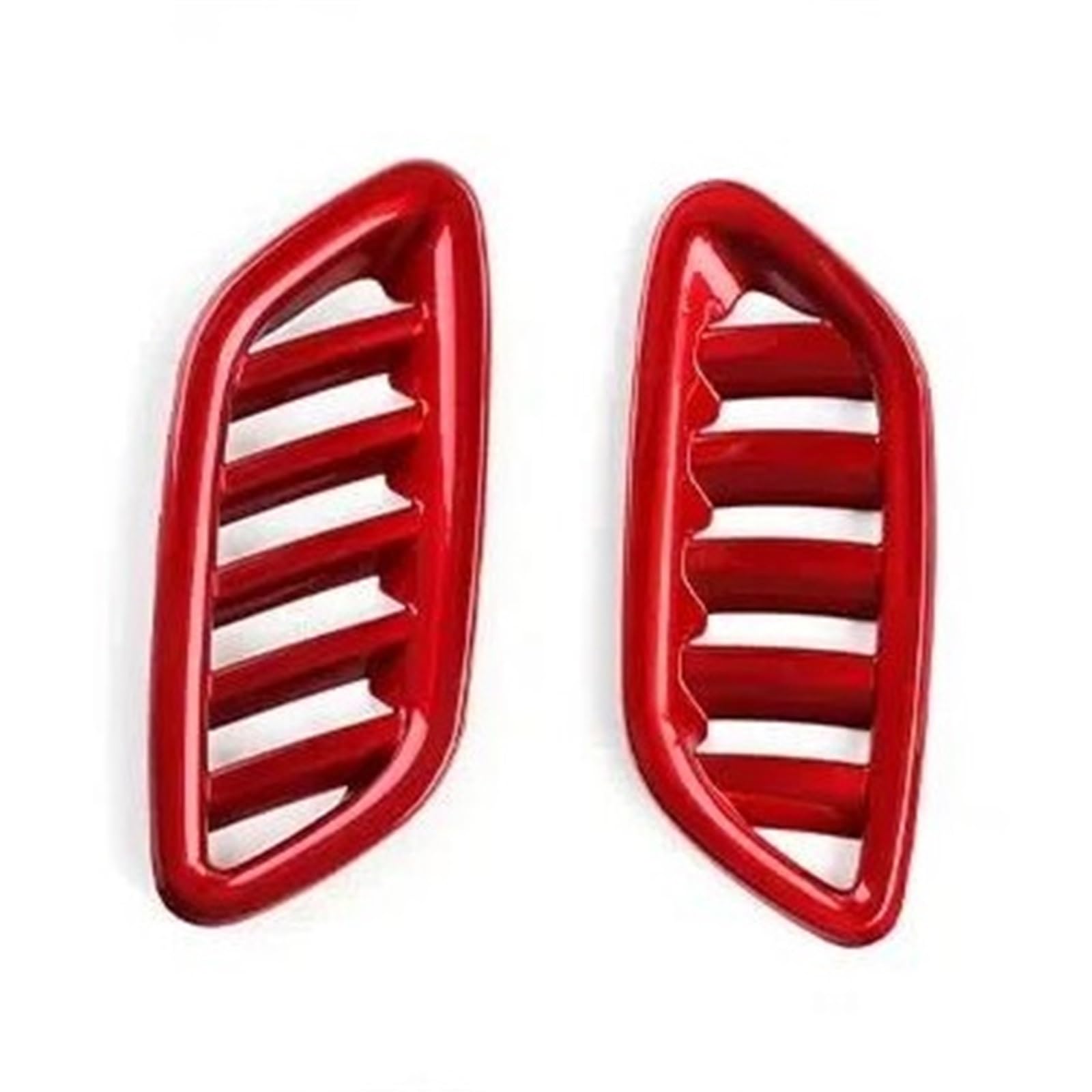 for Hyundai for KONA SX2 2024 2025 2pcs ABS Carbon Fiber Car Interior Upper Air Vent Outlet Cover Trim LHD Interior Decal Trim