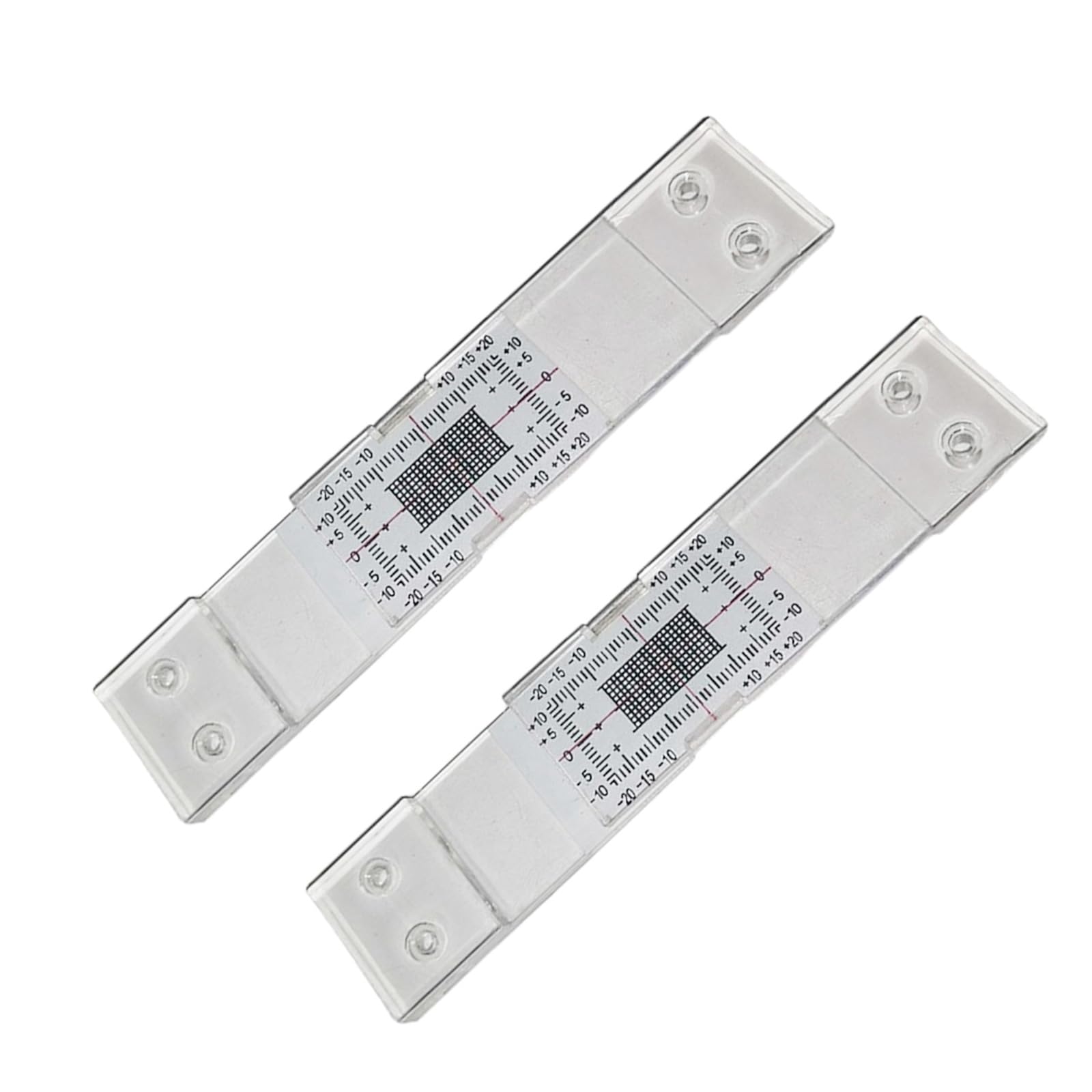 Heallege Enregistrement De Surveillance Des Fissures 4 Pièces, Moniteur De Fissures Révélateur Standard Pour L'acrylique Révélateur Standard Et D'angle