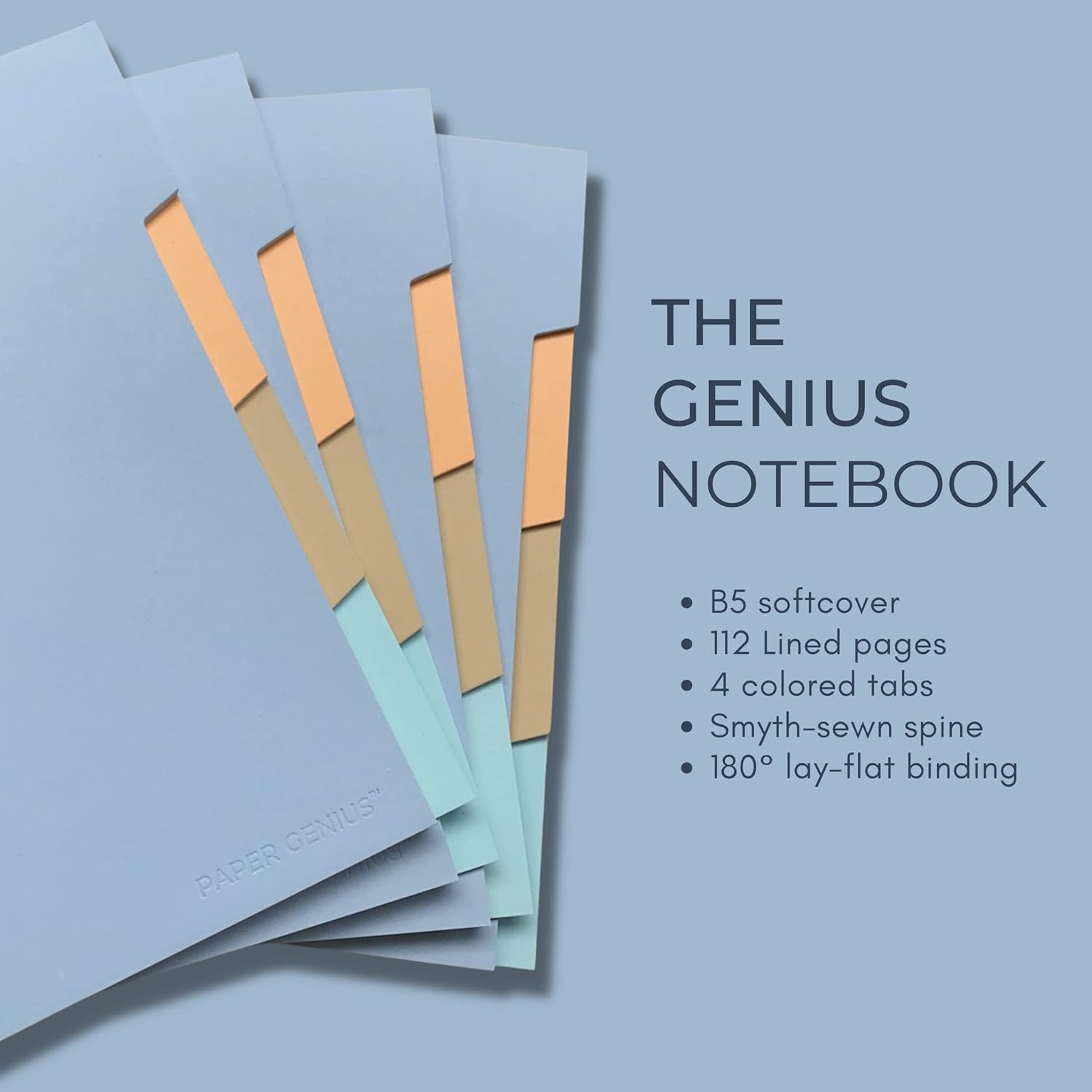 Buy Paper Genius The Genius Notebook for Work B5 Size with 4 Tabs