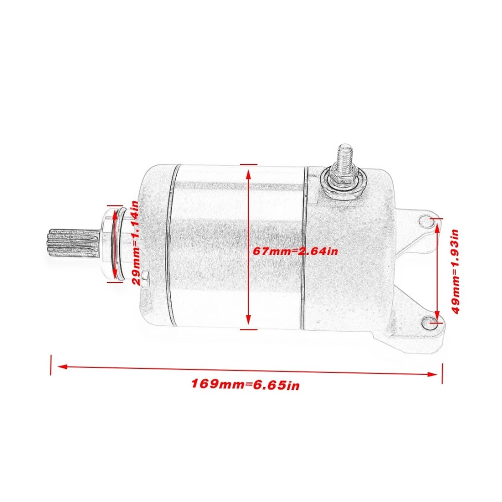 Motorino avviamento Per TT250R TT-R250 TT250R TT-R TT250R RAID TTR 250 TT 250R R250 YBR250 YS250 4GY-81890-00 Motorino Di Avviamento Elettrico