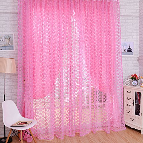 Generic Tulle Window Screens Door Balcony Shop Window Display. Curtain,Sheer Drape Panel Scarfs Valances For Living Room Curtains-image-28