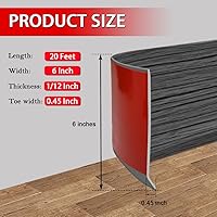 Vista 13 de FONUNO - Base de vinilo para pared, moldura de zócalo de 4 pulgadas, flexible, autoadhesiva con diseño para pegar y despegar, 4 pulgadas x 20 pies