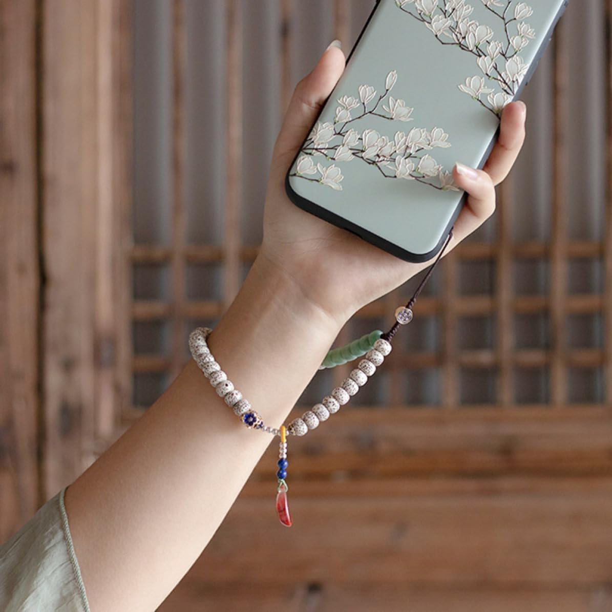 BESTOYARD Wood Phone Lanyard Wrist Charm for Tablet PC and Key Ring image 4