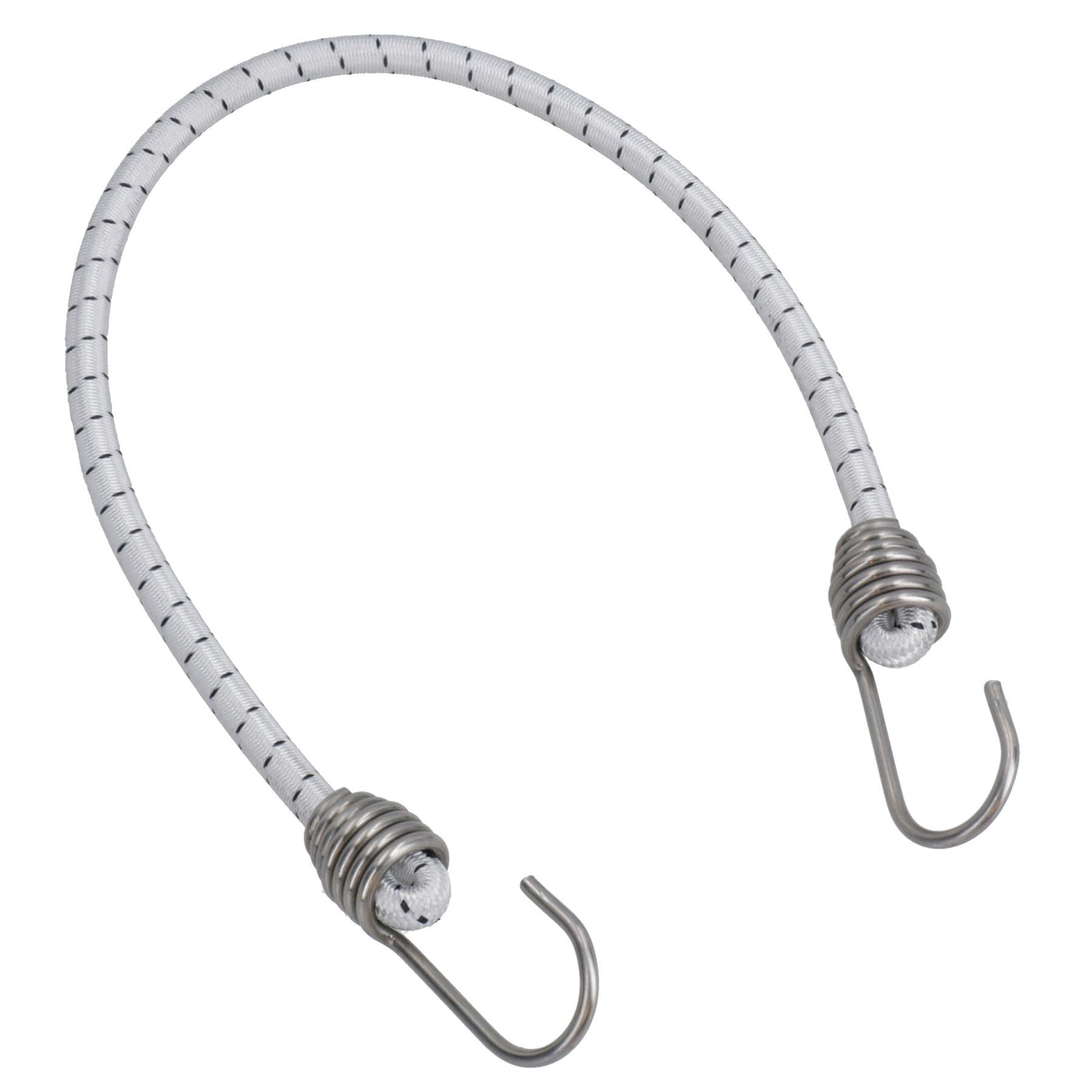 Cuerda elástica de 30 pulgadas con ganchos de acero inoxidable, 8 unidades
