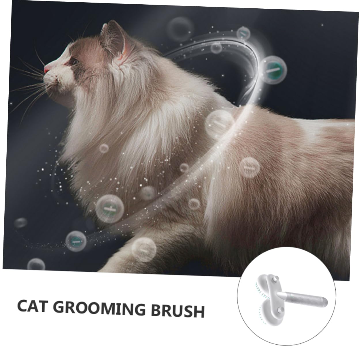 Milisten Cat Deshedding Comb Pet Brush Grooming Tool for Dogs Cats Fine Craftsmanship Pet Supplies