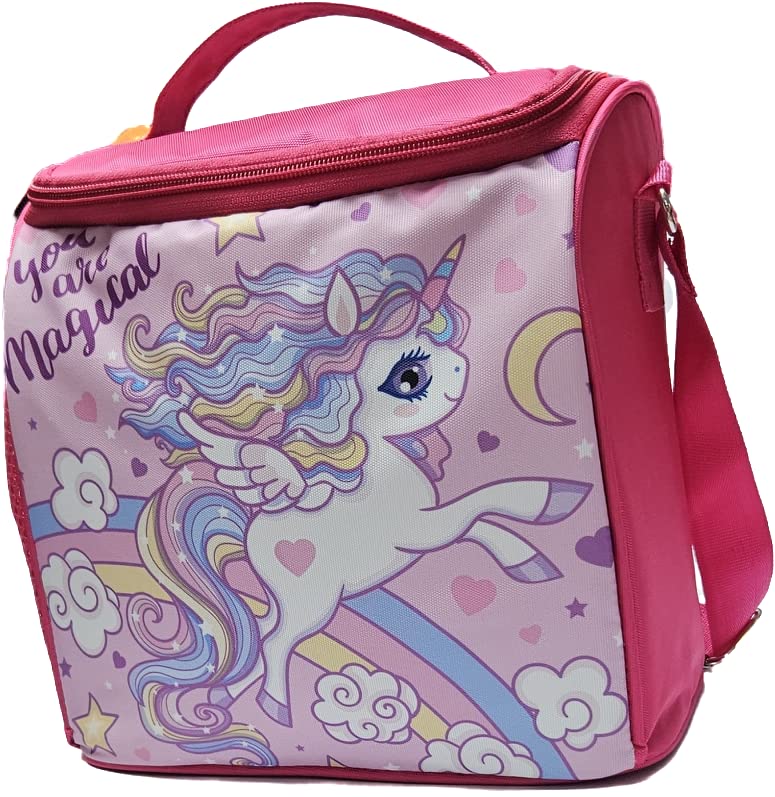 ShopNGift Believe in Unicorn Polyester Tiffin Bag for Kids (Multicolour)-image-23
