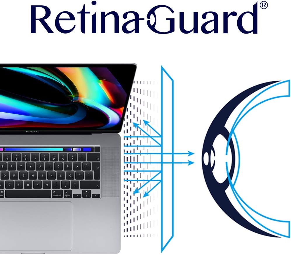 RetinaGuard Anti Blue Light Screen Protector for 2019 Macbook Pro 16, SGS and Intertek Tested, Blocks Excessive Harmful Blue Light, Reduce Eye Fatigue
