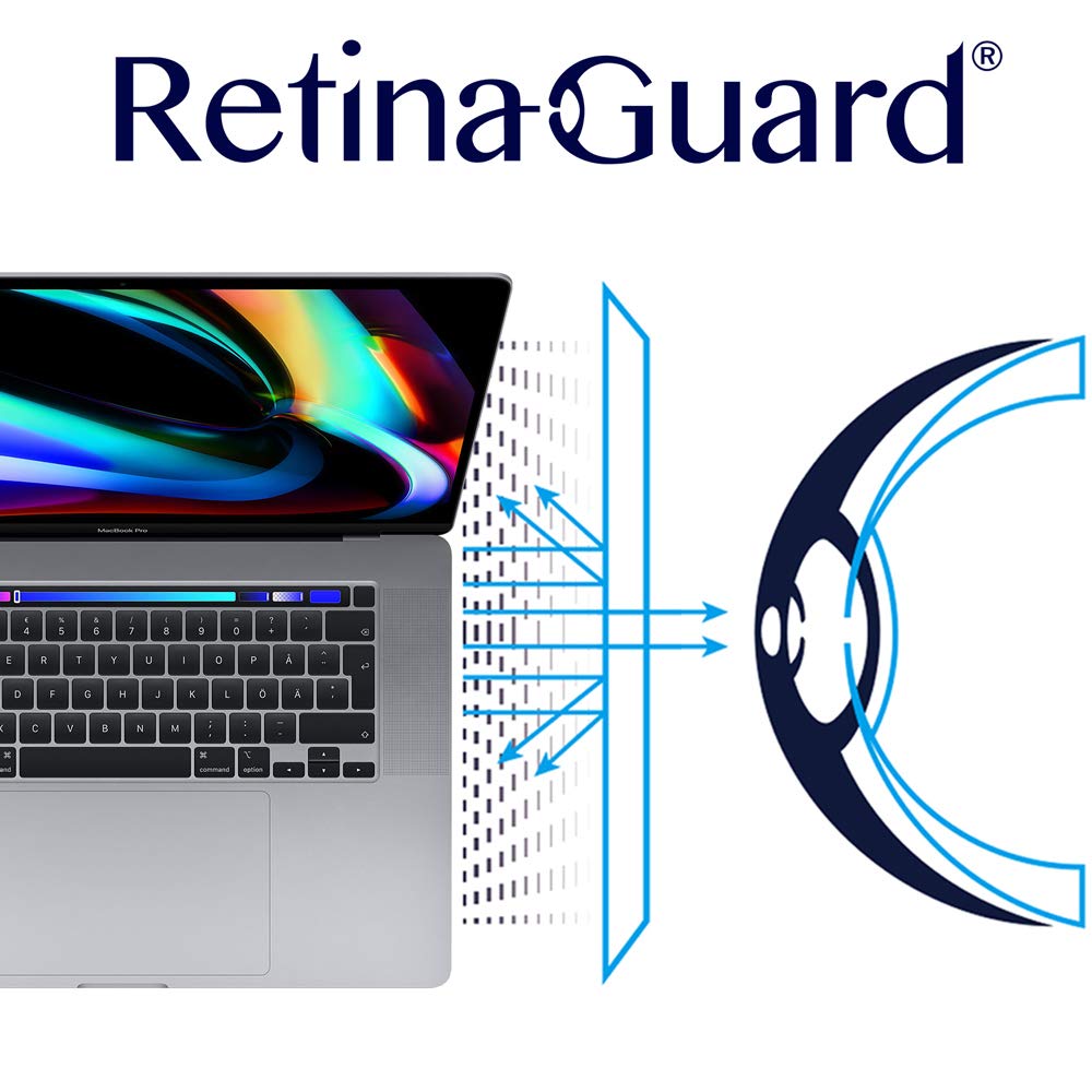 RetinaGuard Anti Blue Light Screen Protector for 2019 Macbook Pro 16, SGS and Intertek Tested, Blocks Excessive Harmful Blue Light, Reduce Eye Fatigue