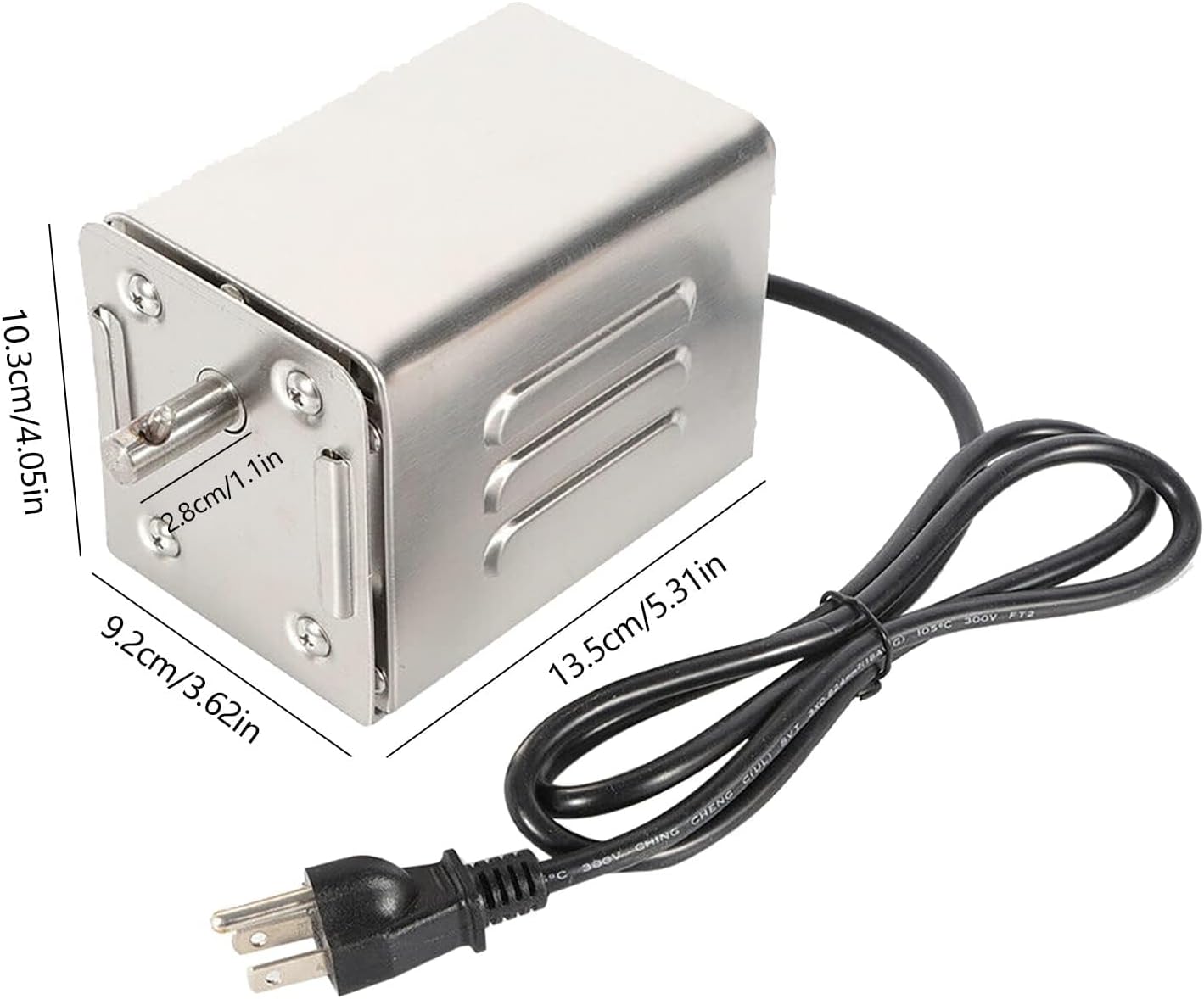 BBQ Spit Rotisserie Motor, Stainless Steel Automatic Barbecue Grill 15w Electric Chicken Meat Pig Roaster Motor for for Charcoal Electric Grills Hog Roaster Motor