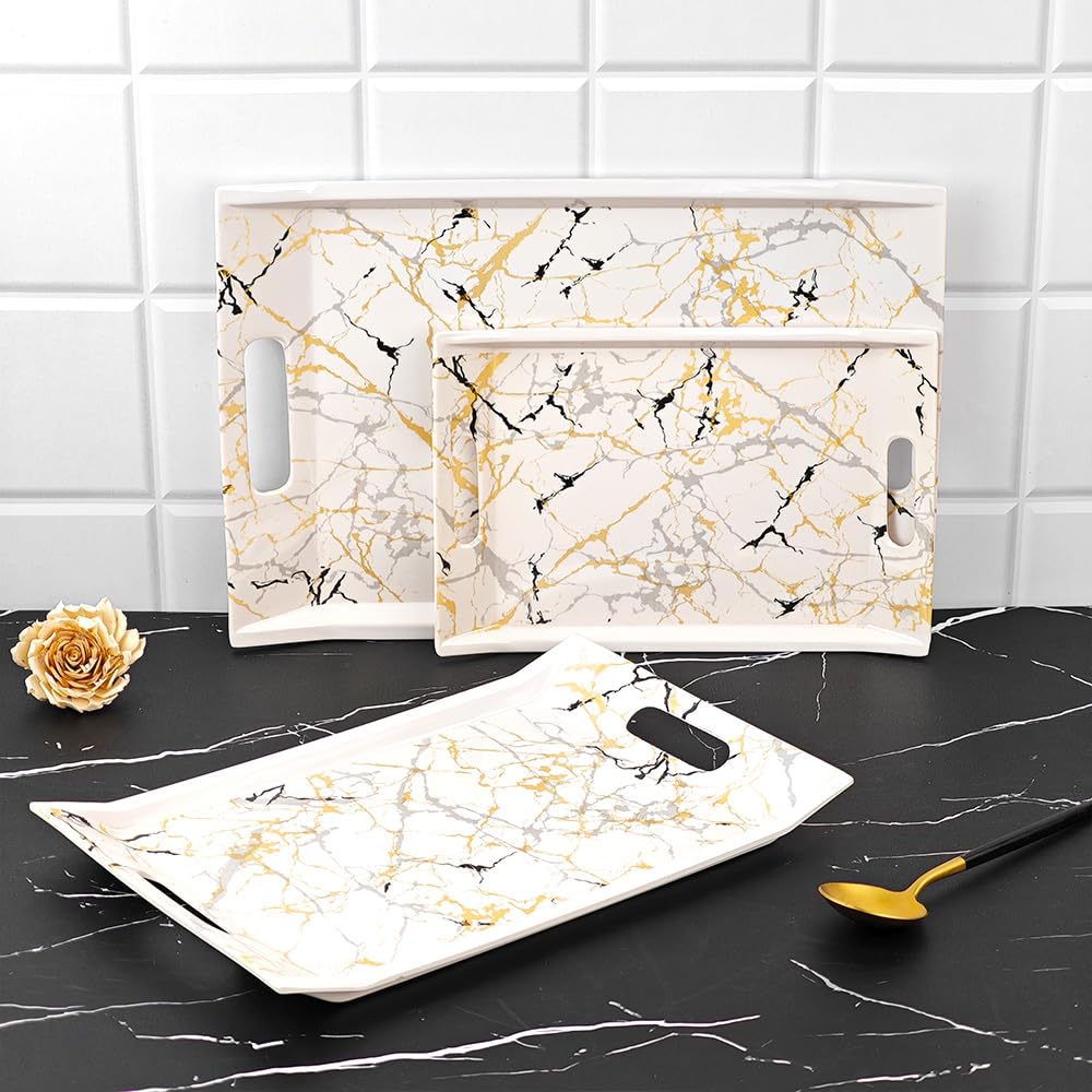 U.P.C. Villori Serving Tray Set - 3 Sizes -11