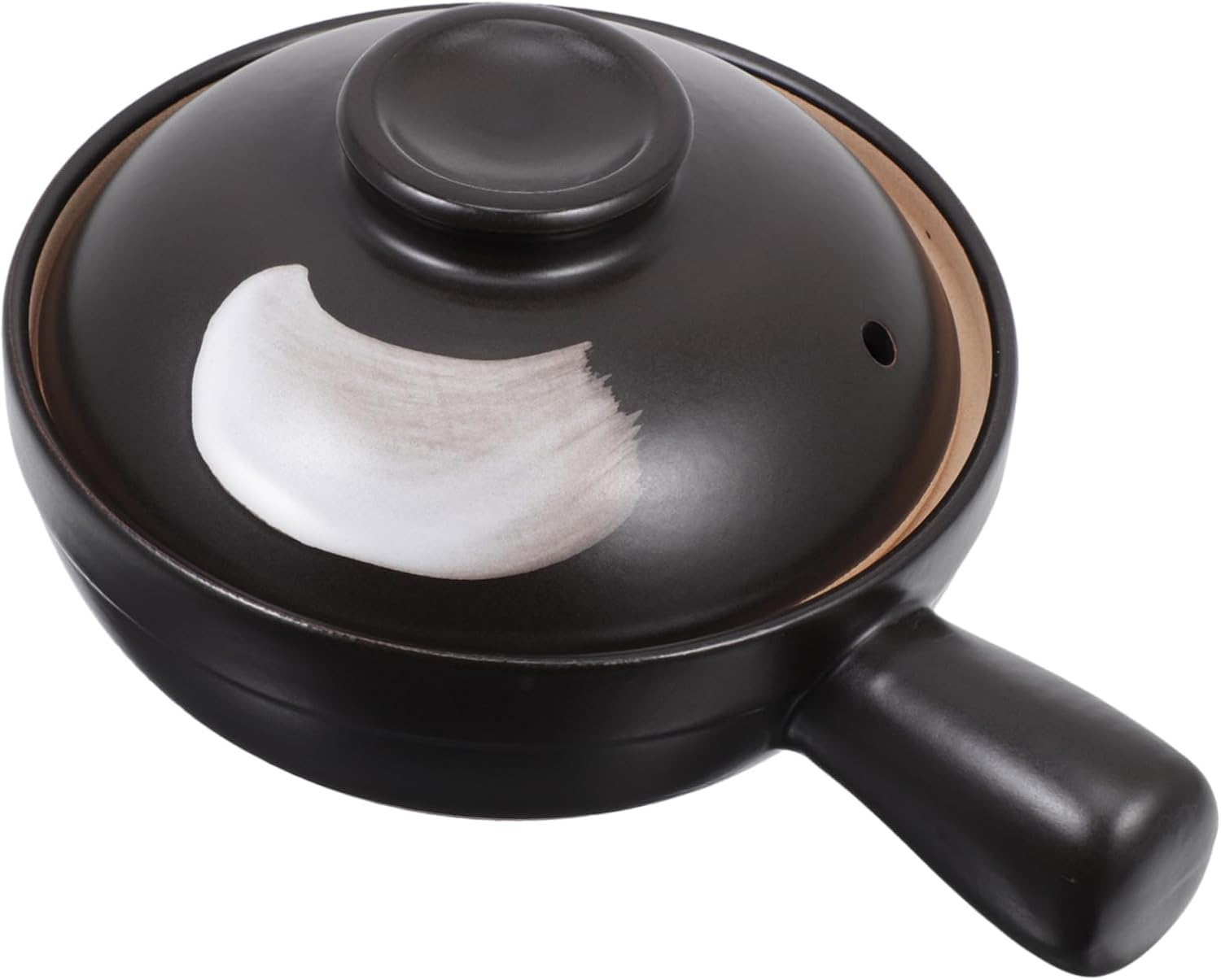 Traditional Casserole Soup Pot High-temperature Porcelain Cooking Pot Lid for Stews and Rice Dishes Easy to Clean Casserole Cookware for One Serving