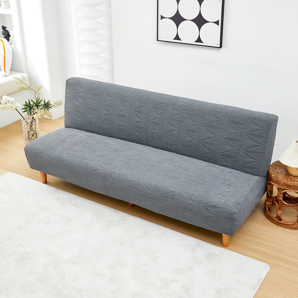 Housse clic clac imperméable gris foncé taille S pour canapé convertible 2-3 places