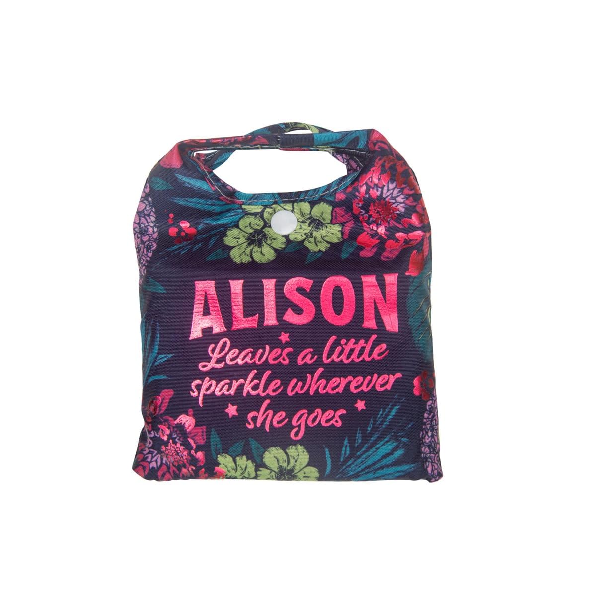 History & Heraldry Personalised Sparkle Shopper Bag (Alison)