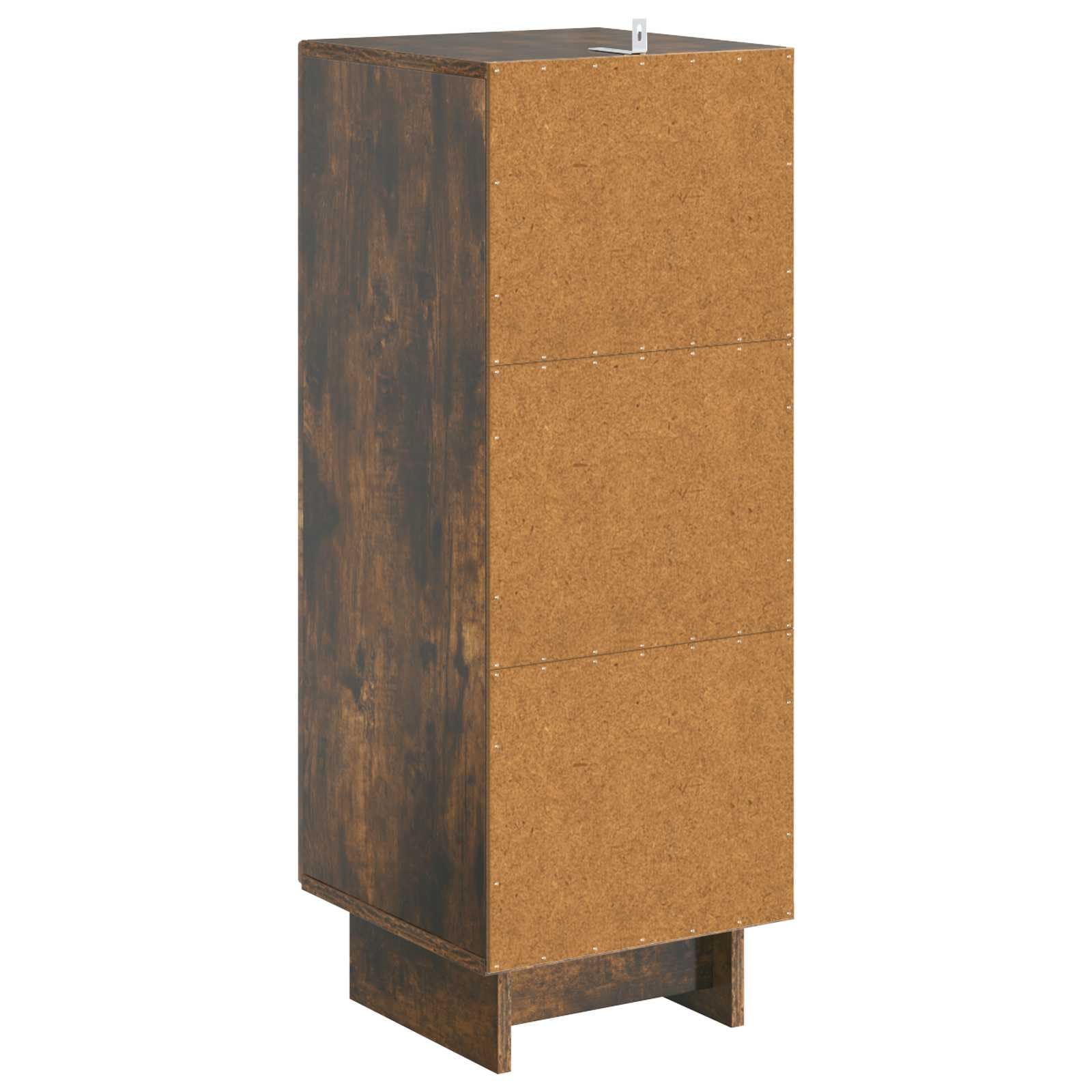 Credenza in rovere affumicato, 33 x 34,5 x 90 cm, in legno