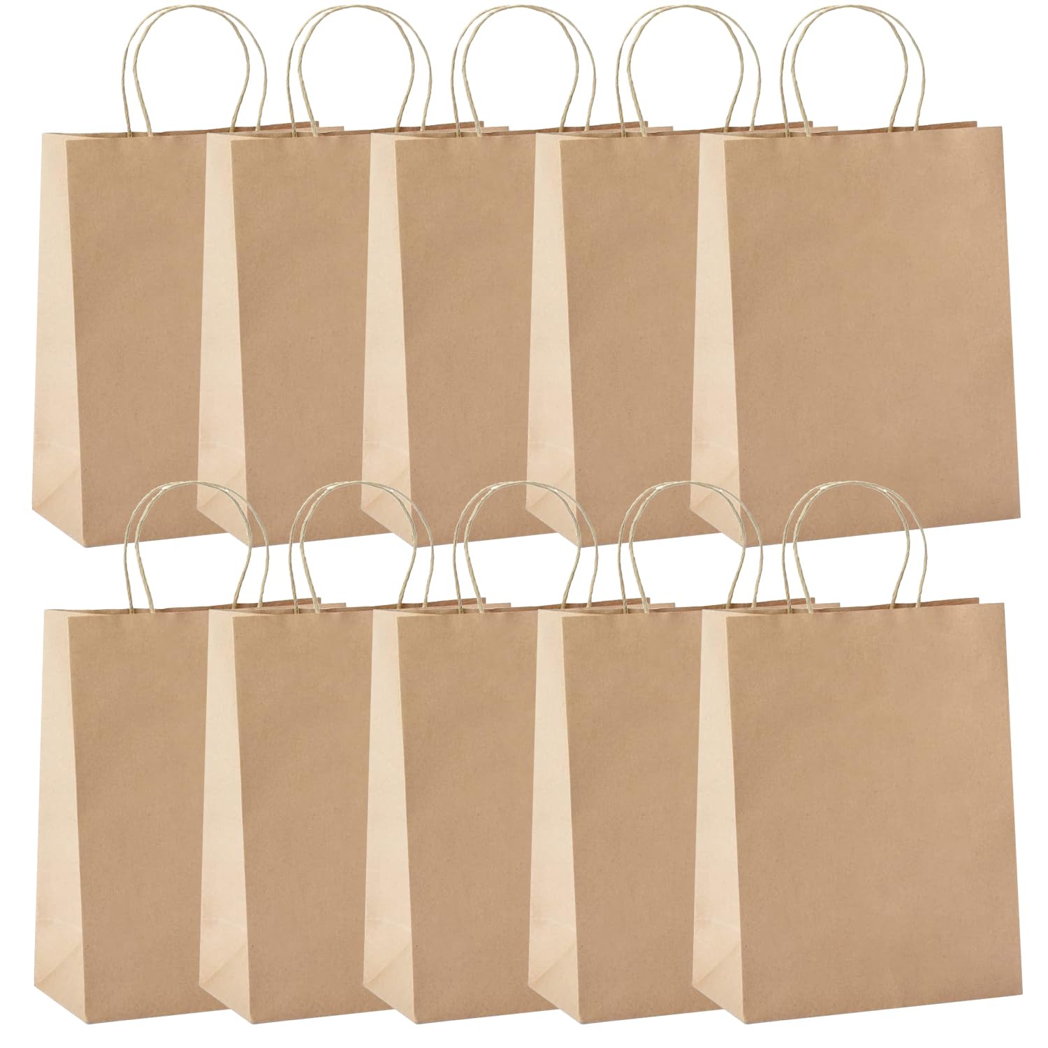 Aakriti Craft Paper Bags, Gift Bags with Handles, Small Craft Shopping Bags for Boutique, Small Business, Retail Stores, Gifts & Merchandise,Size-12.5"x6"x16.5" INCH (LARGE BROWN BAG 10PCS) (B0CG3DPMZL) Amazon Price History, Amazon Price Tracker