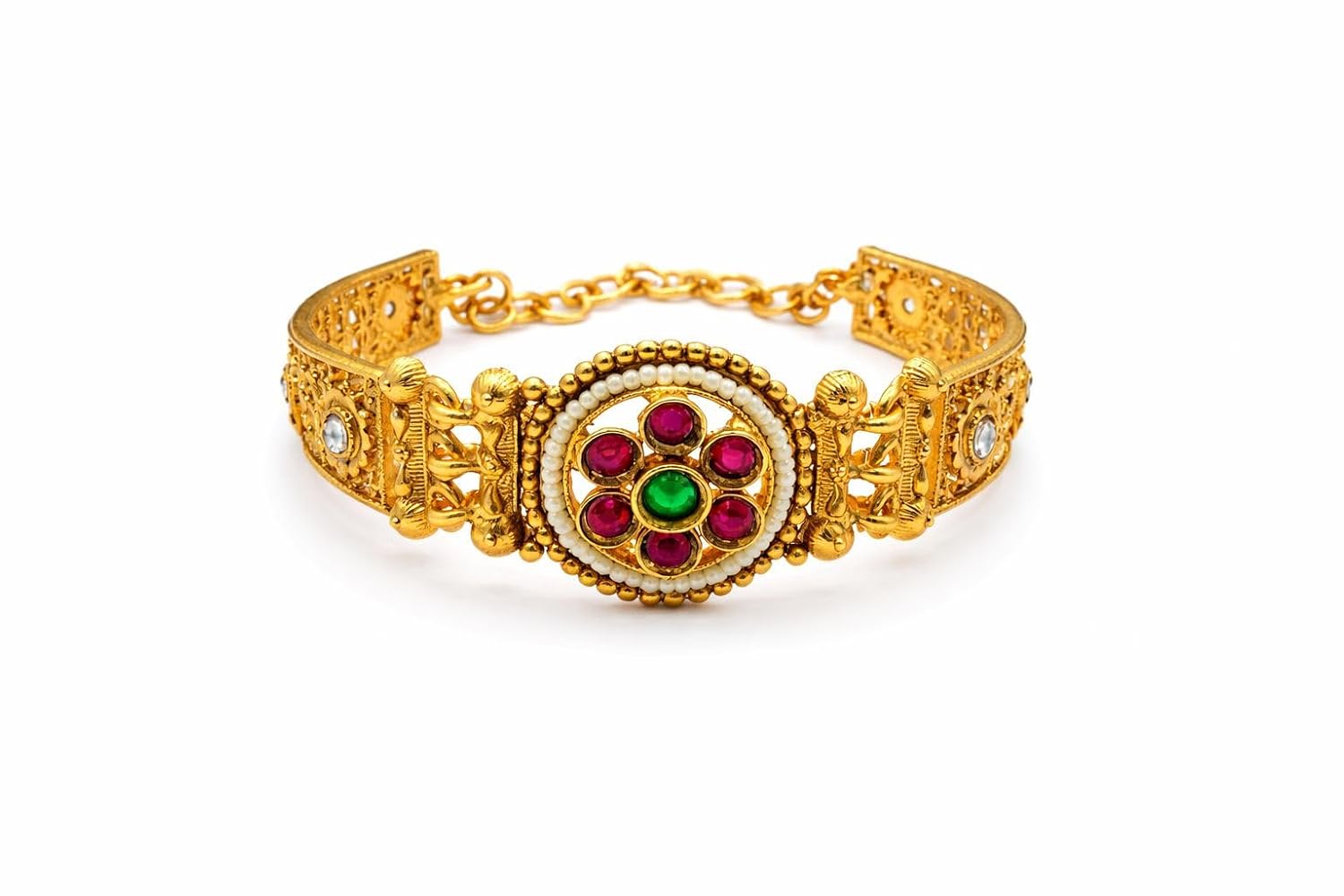 Okos Gold Plated Traditional Bracelet for Women & Girls | Elegant Adjustable Fashion Bracelet | Stylish Daily Wear, Weddin... - Review, Price and Buying Guide