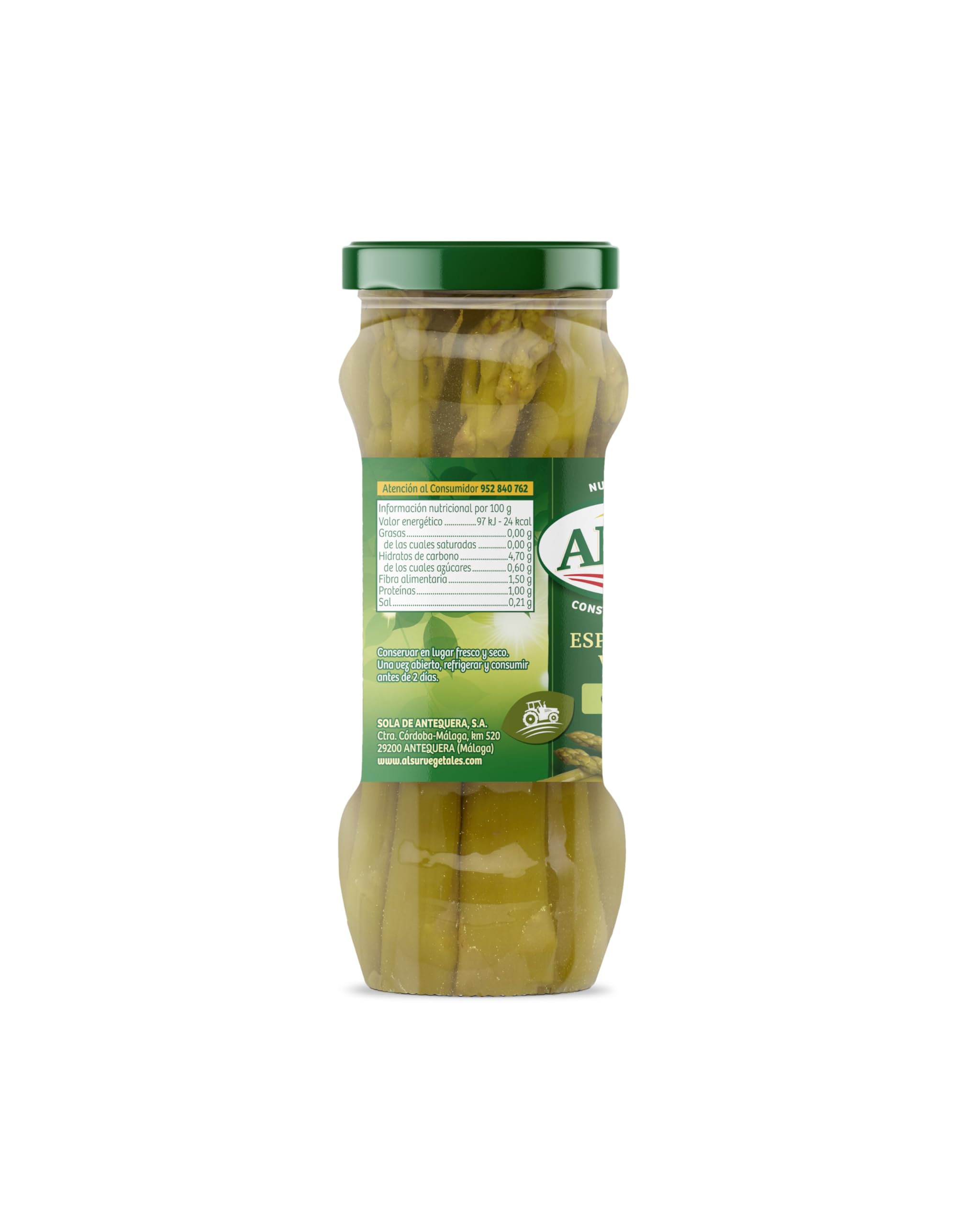 ALSUR ESPARRAGO VERDE ENTERO 190GR.
